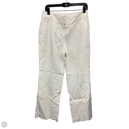 Pants Linen By Loft In White, Size: 6