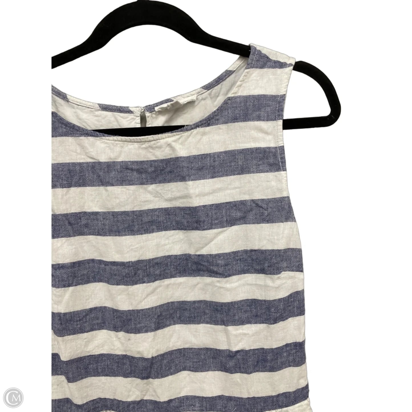 Dress Casual Short By Beachlunchlounge In Blue & White, Size: L