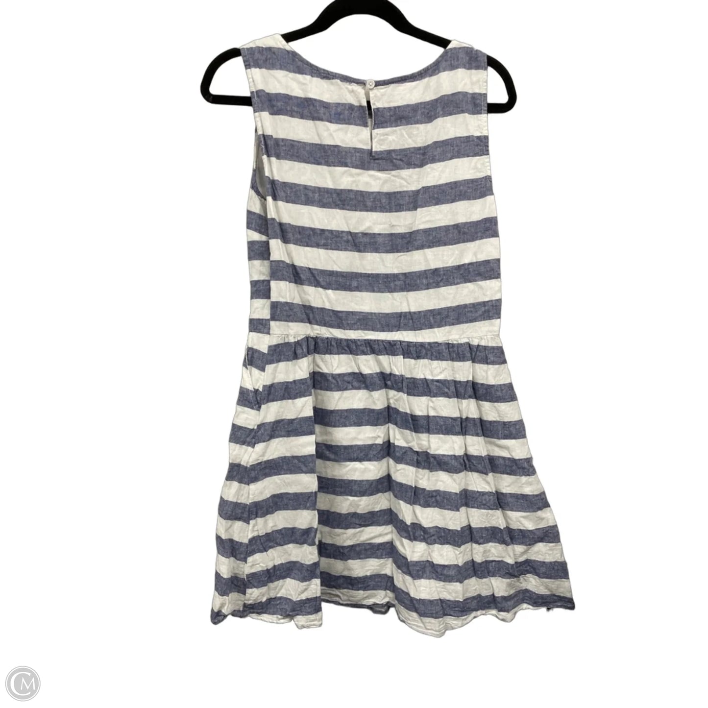 Dress Casual Short By Beachlunchlounge In Blue & White, Size: L