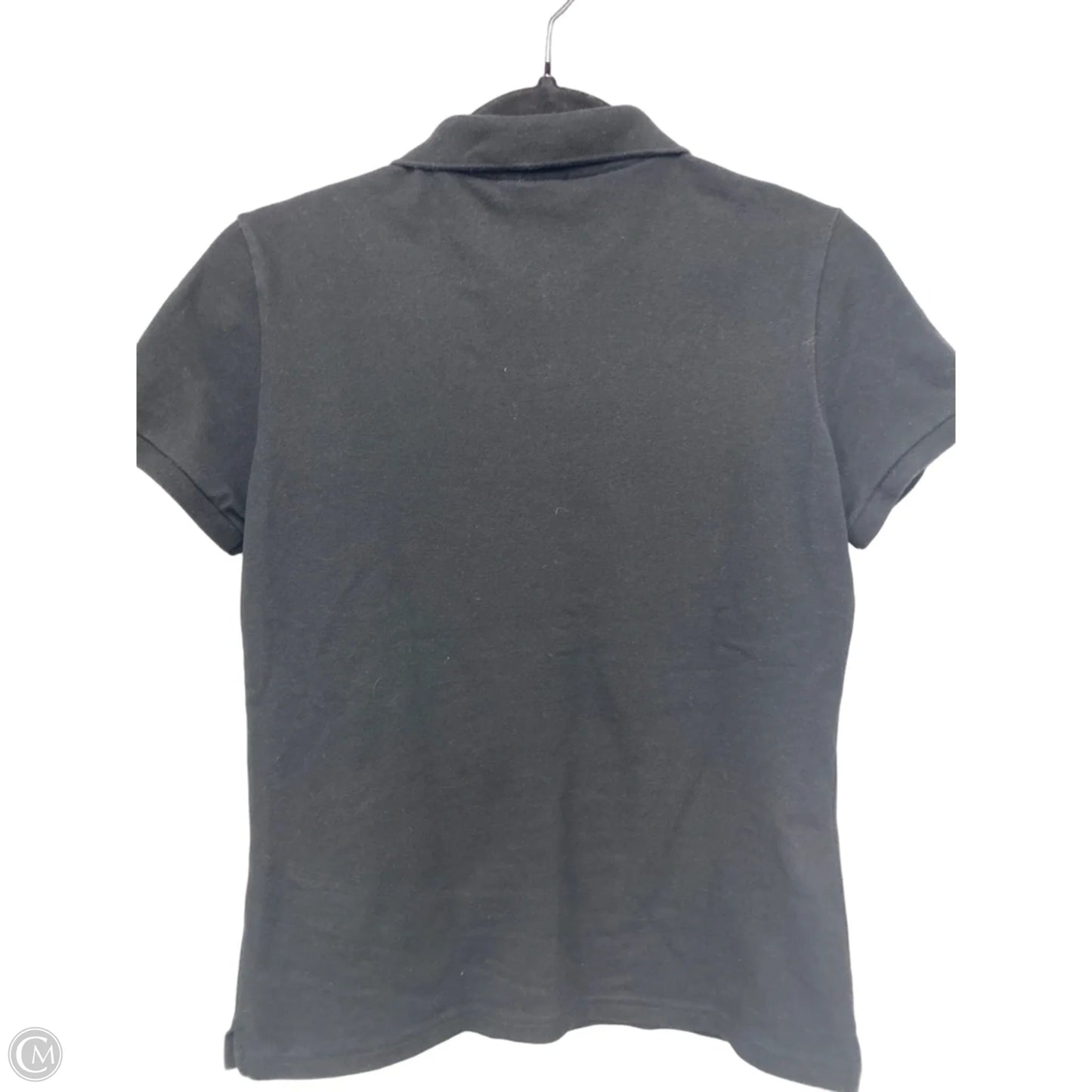 Top Short Sleeve By Lacoste In Black, Size: M