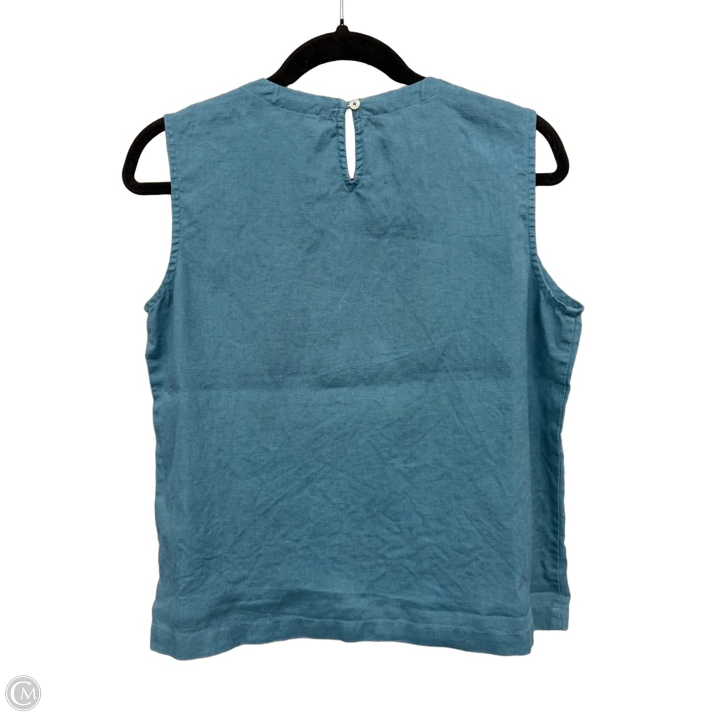 Top Sleeveless By Quince In Blue, Size: S