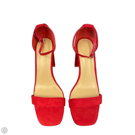 Shoes Heels Block By Shoedazzle In Red, Size: 10