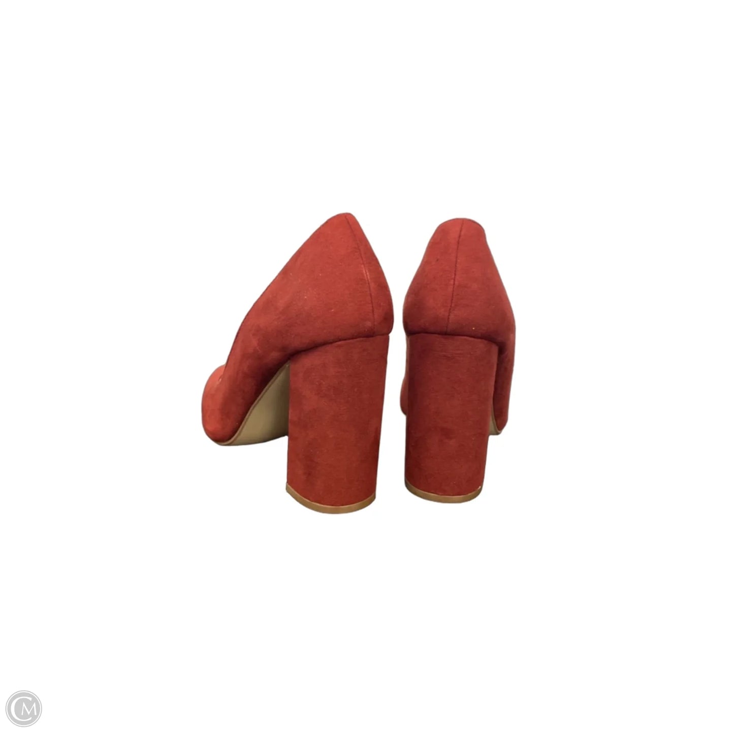 Shoes Heels Block By Justfab In Maroon, Size: 10