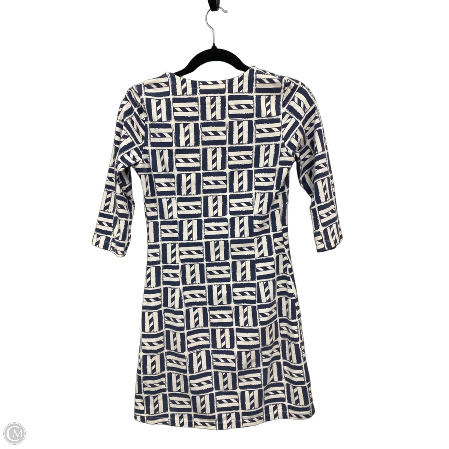 Dress Casual Short By Clothes Mentor In Blue & White, Size: Xs