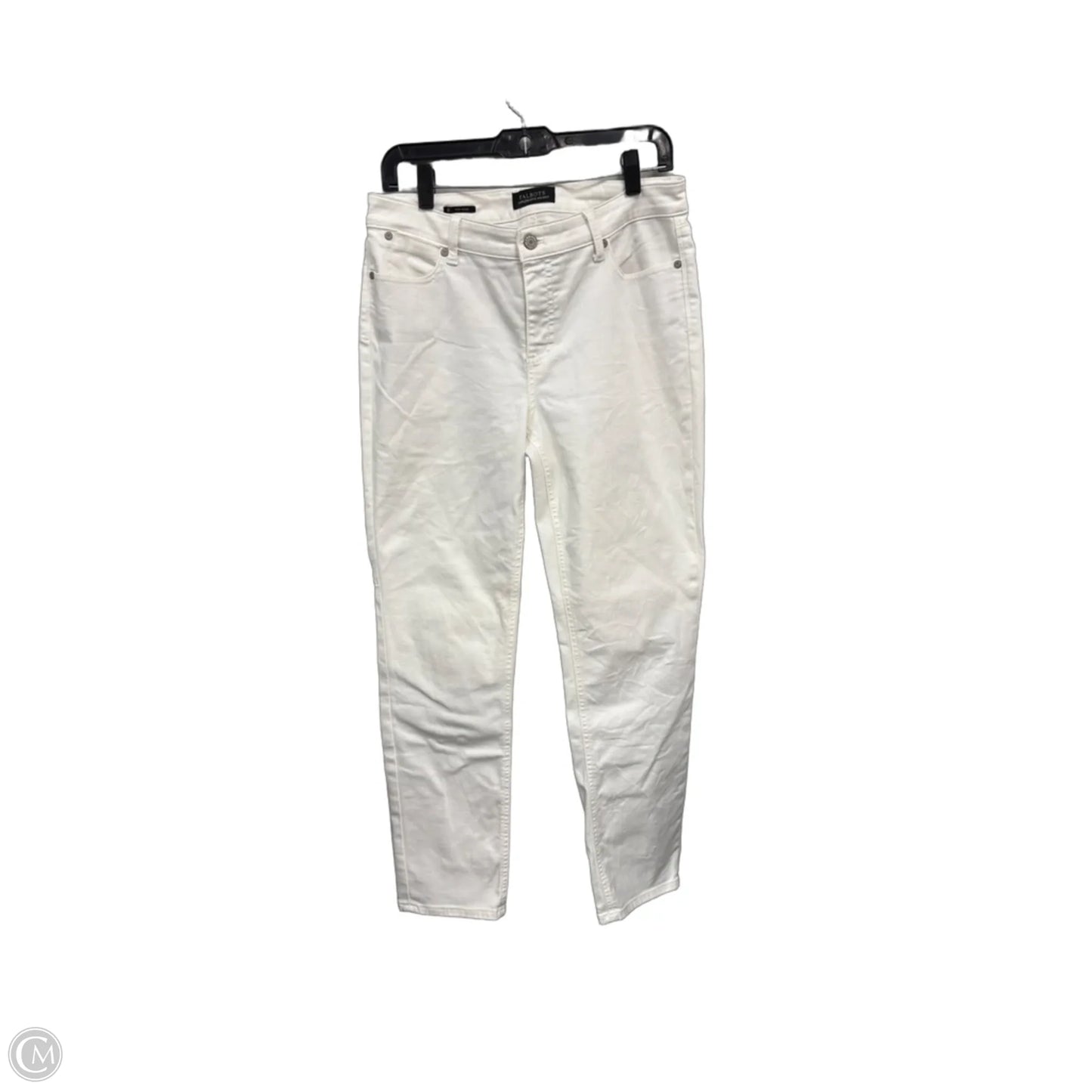 Jeans Straight By Talbots In White, Size: 8