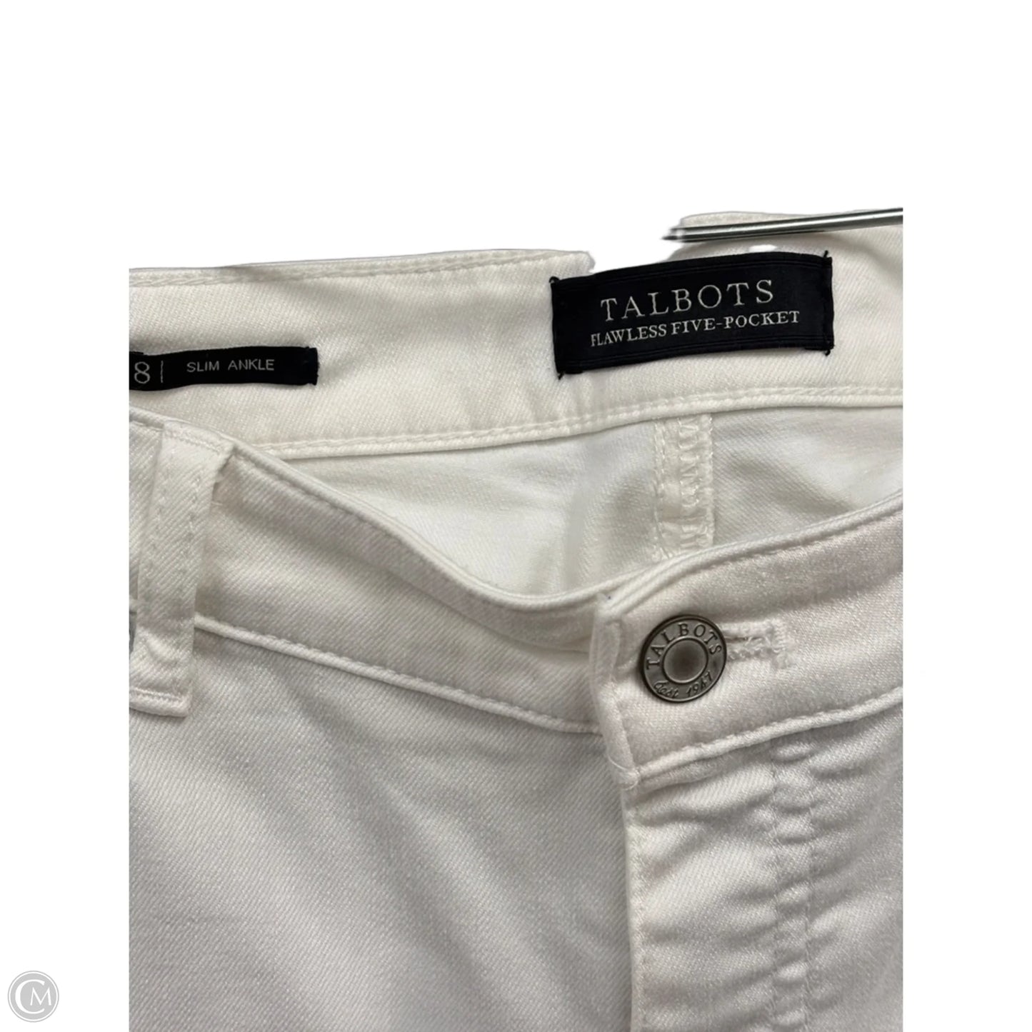 Jeans Straight By Talbots In White, Size: 8