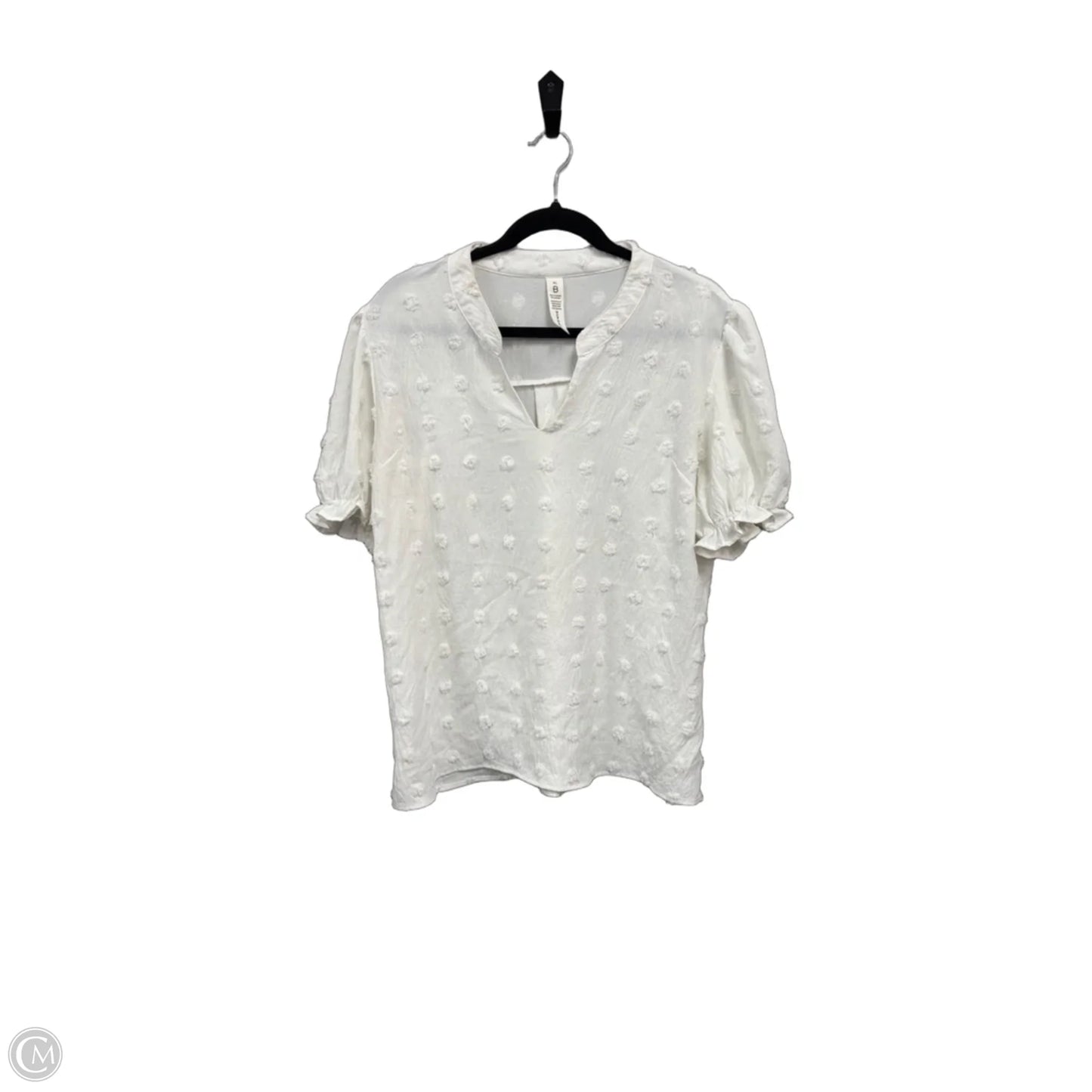 Top Short Sleeve By Clothes Mentor In White, Size: Xl