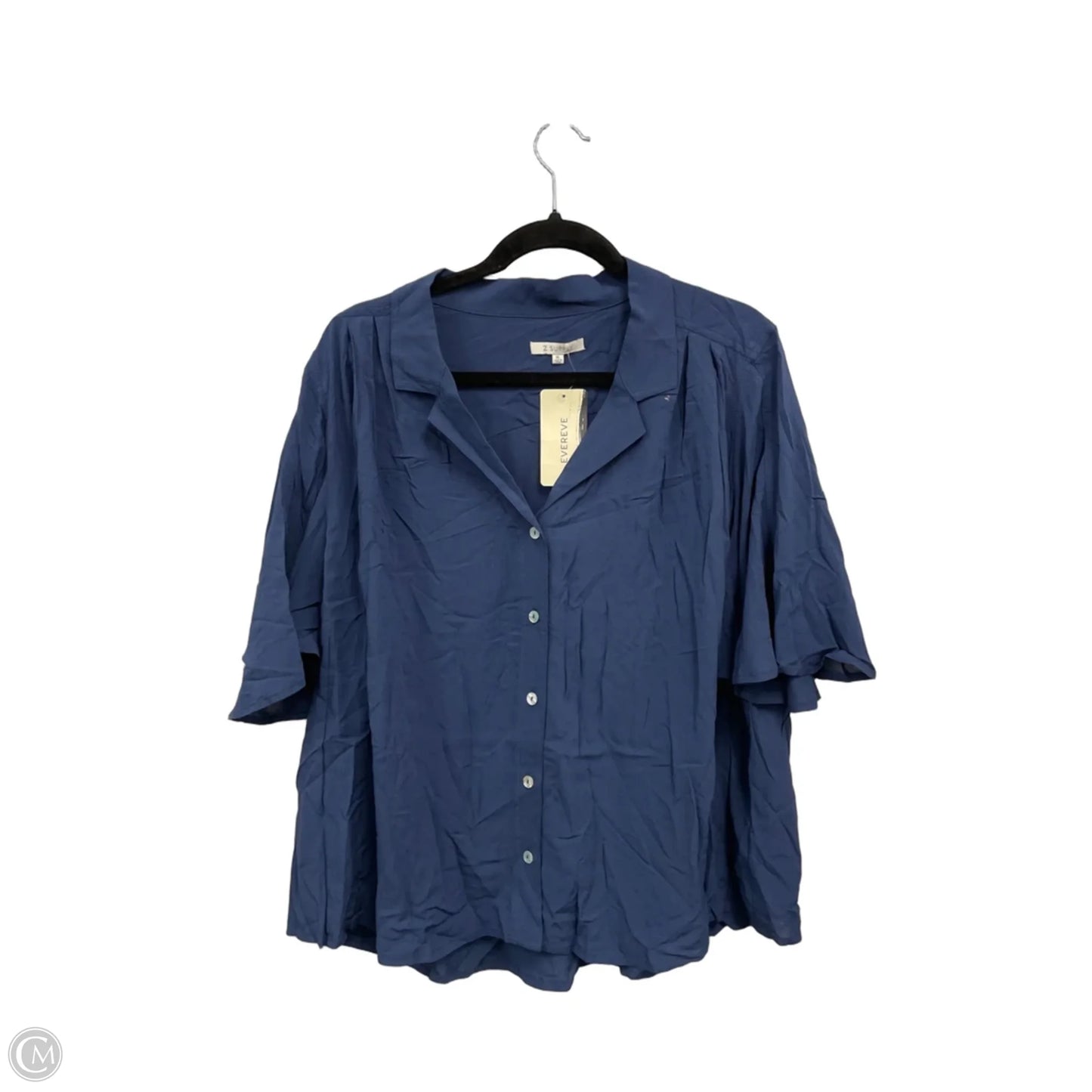Top Short Sleeve By Z Supply In Blue, Size: Xl