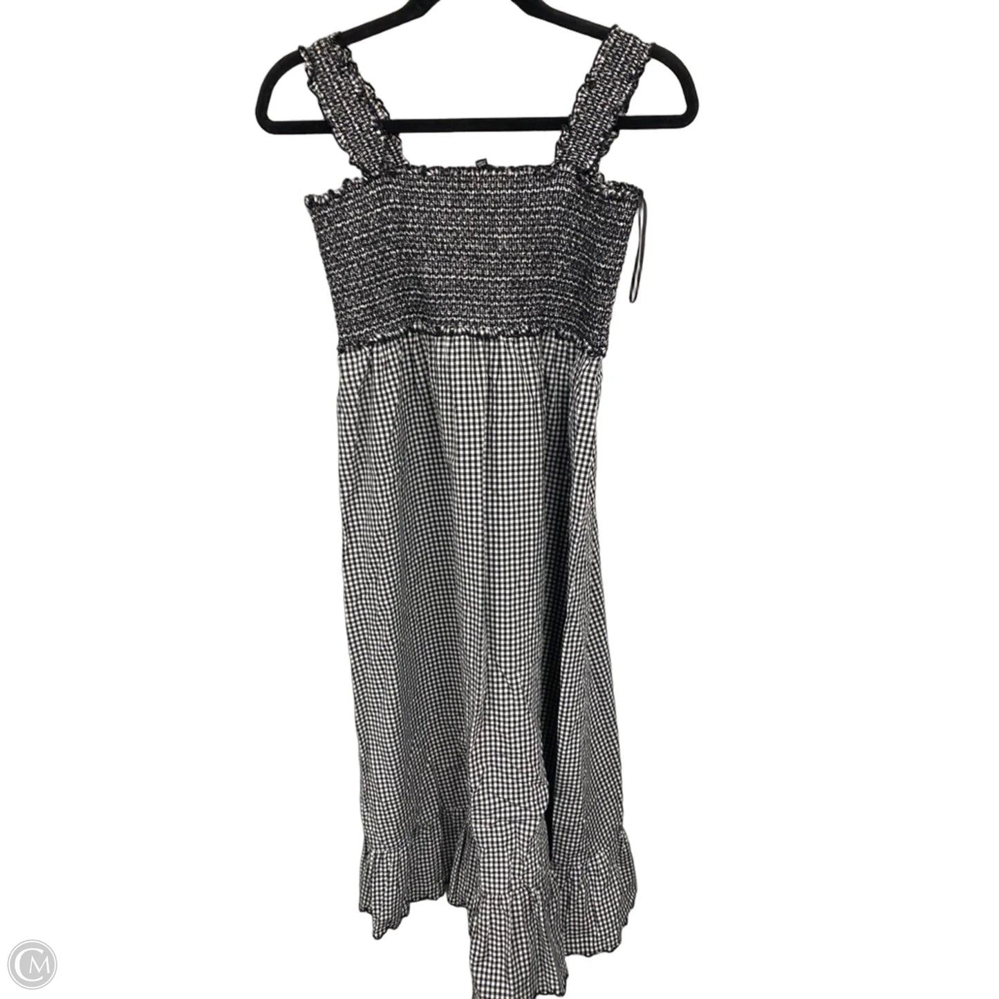 Dress Casual Midi By Clothes Mentor In Black & White, Size: L