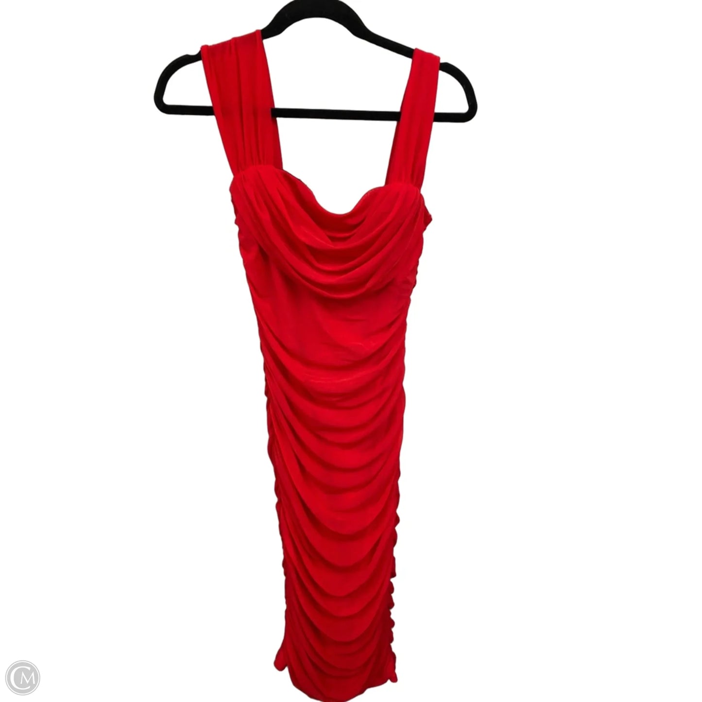 Dress Party Midi By Clothes Mentor In Red, Size: S