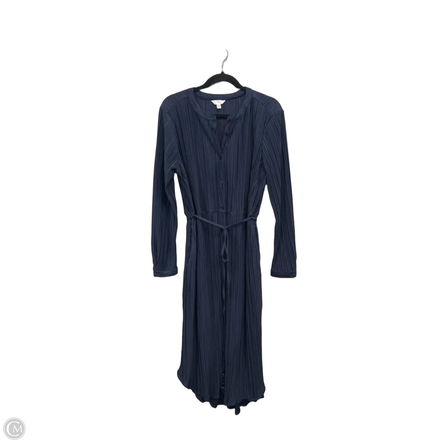 Dress Casual Midi By Time And Tru In Navy, Size: L