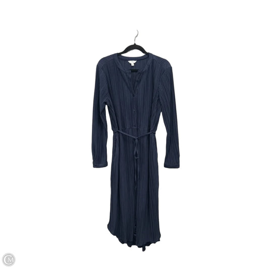Dress Casual Midi By Time And Tru In Navy, Size: L