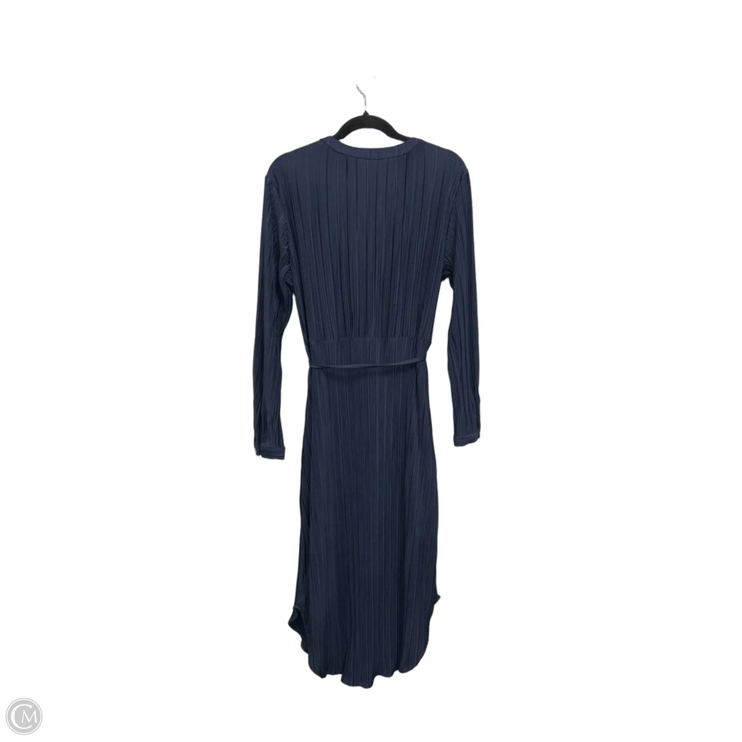 Dress Casual Midi By Time And Tru In Navy, Size: L