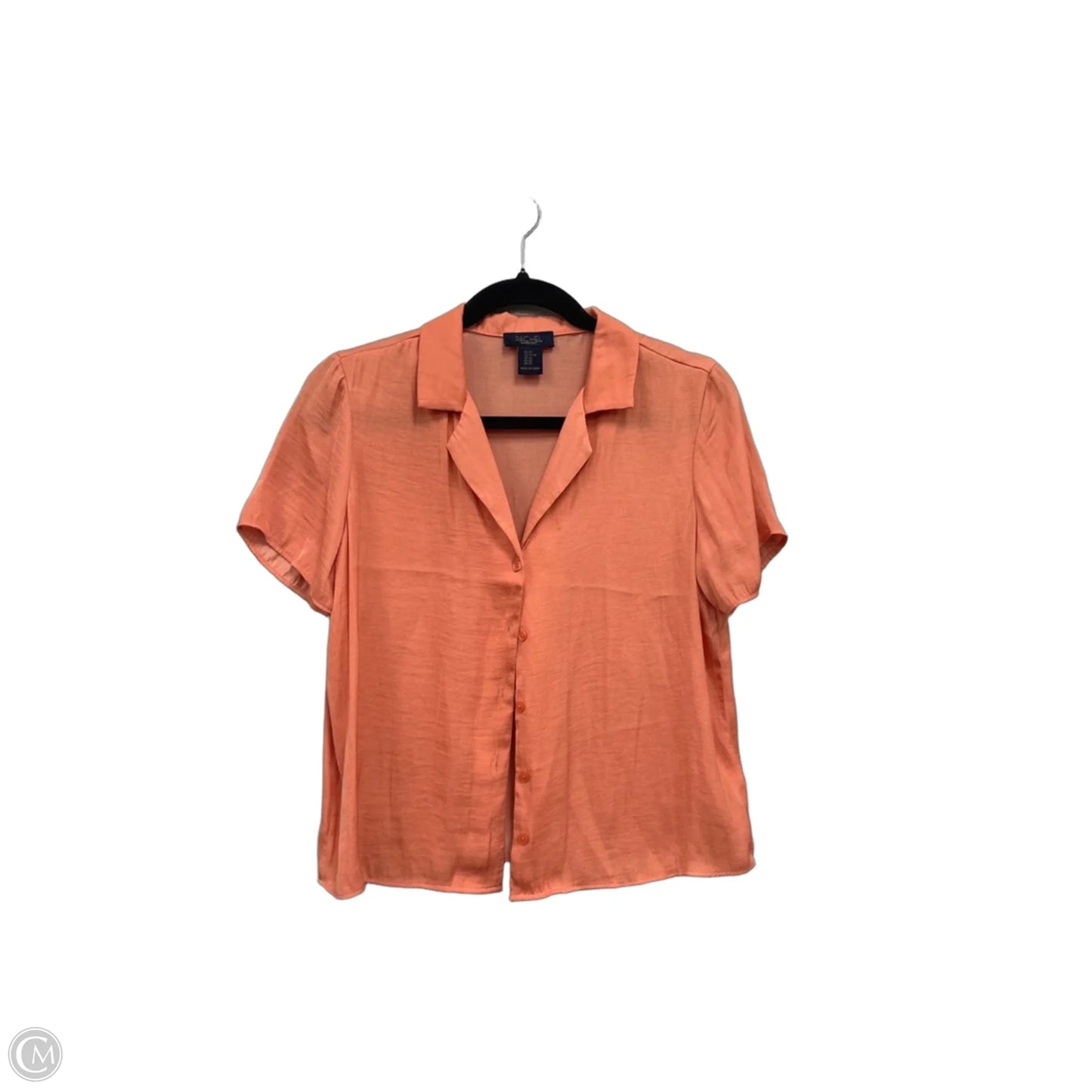 Blouse Short Sleeve By Rachel Roy In Peach, Size: Xs