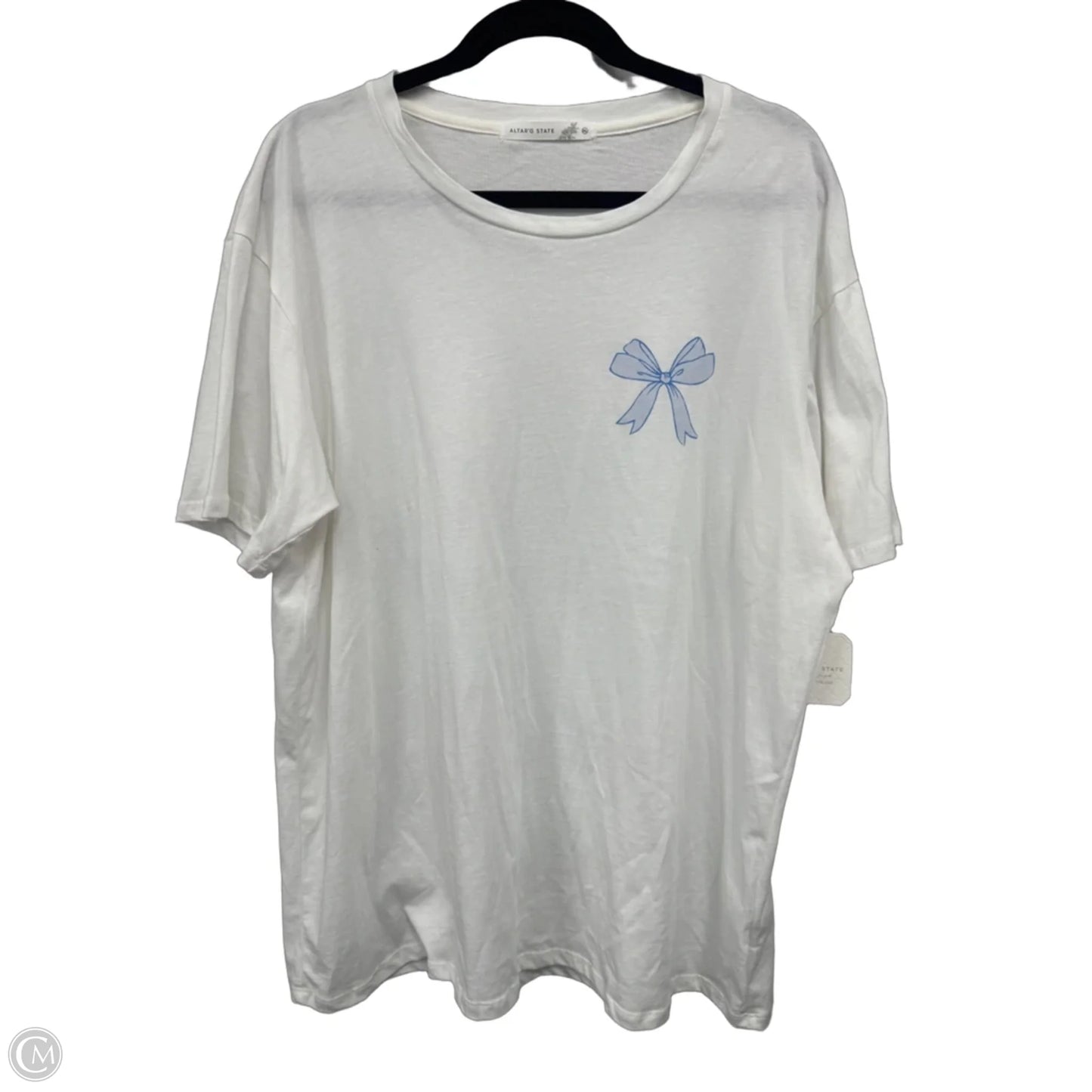 Top Short Sleeve Basic By Altard State In Blue & White, Size: Xl