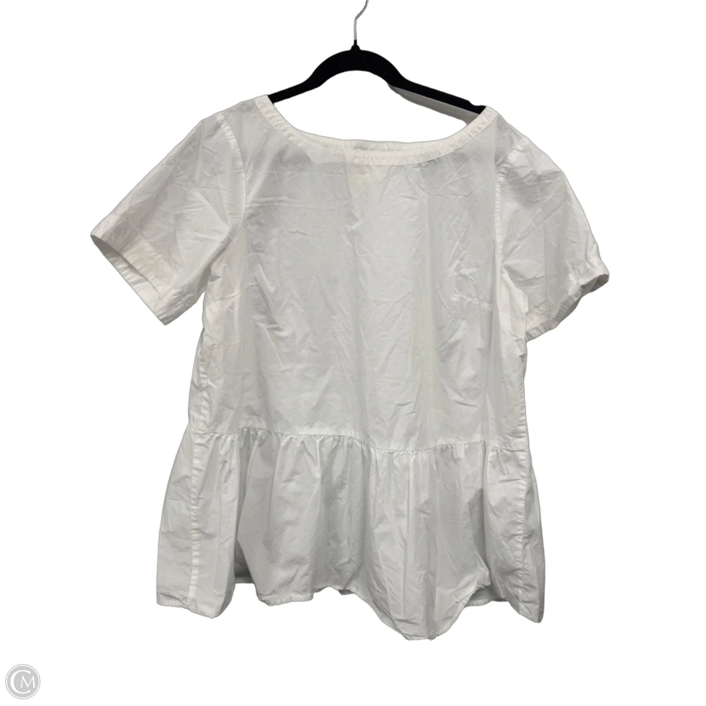 Top Short Sleeve By Maeve In White, Size: Xl