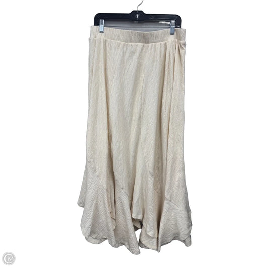 Skirt Maxi By Indigo Rein In Cream, Size: L