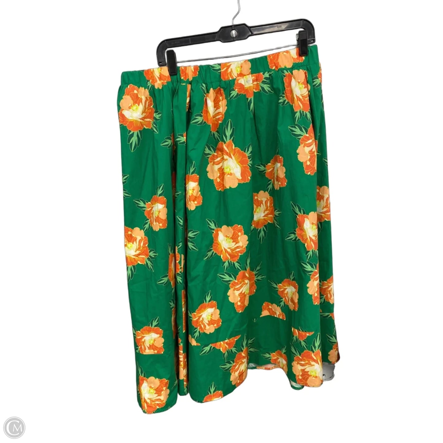 Skirt Maxi By Cece In Green & Orange, Size: Xl