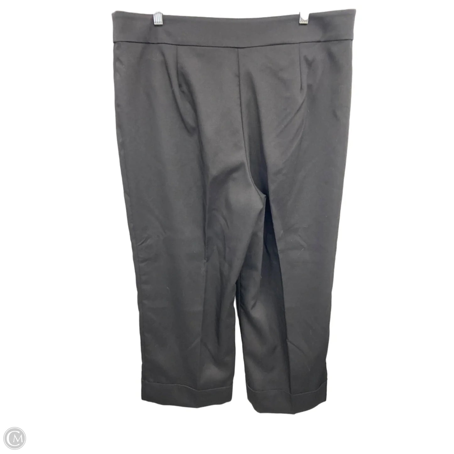Pants Wide Leg By Loft In Black & Silver, Size: 16