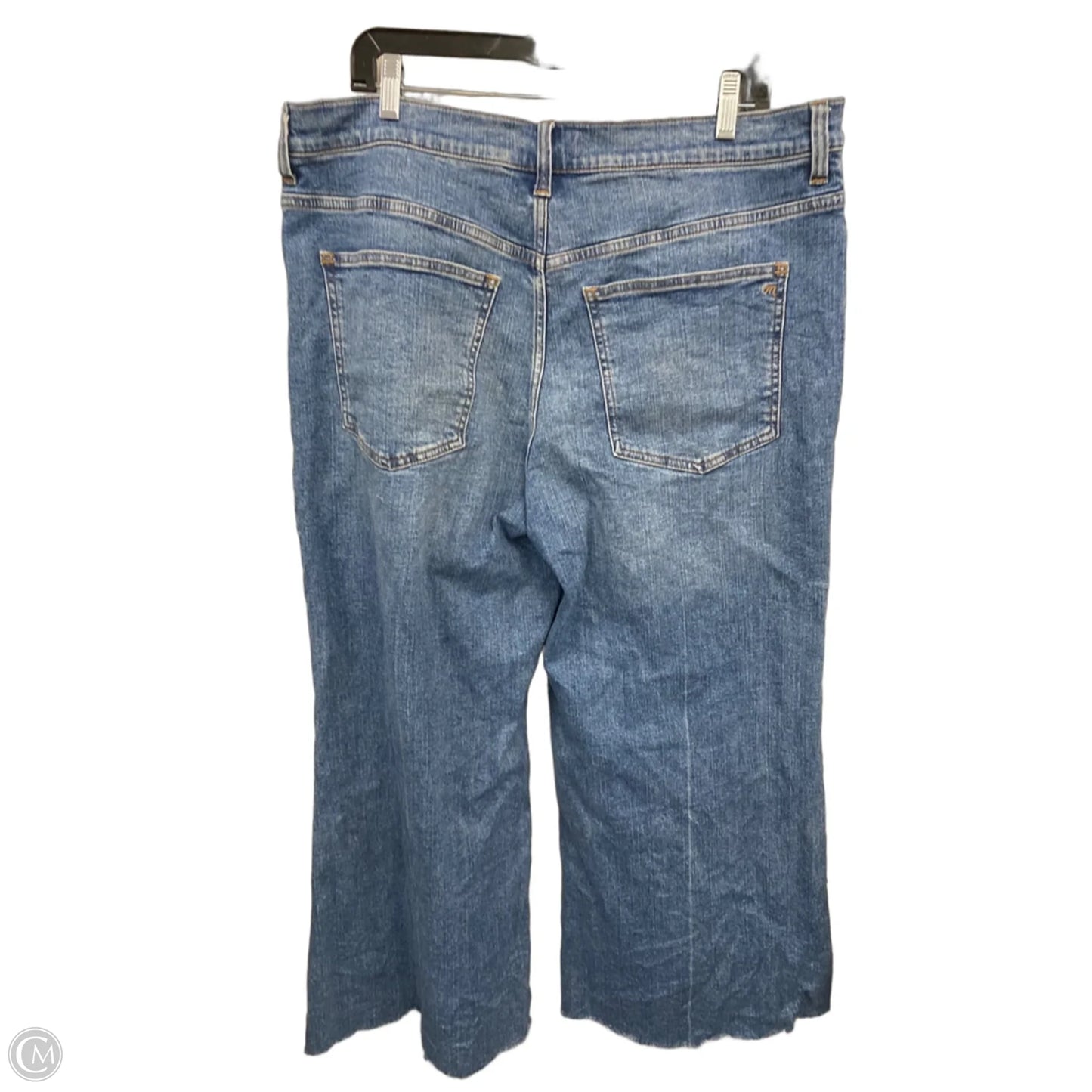 Jeans Wide Leg By Madewell In Blue Denim, Size: 16
