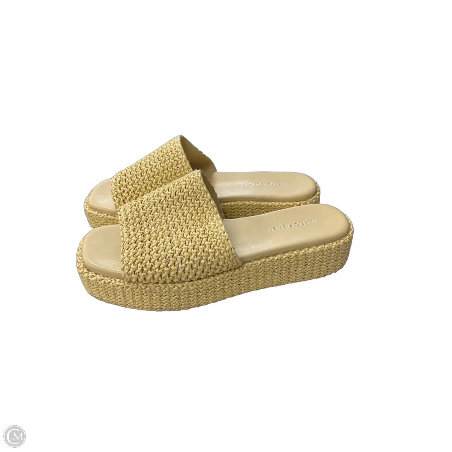 Sandals Heels Platform By Marc Fisher In Cream, Size: 10