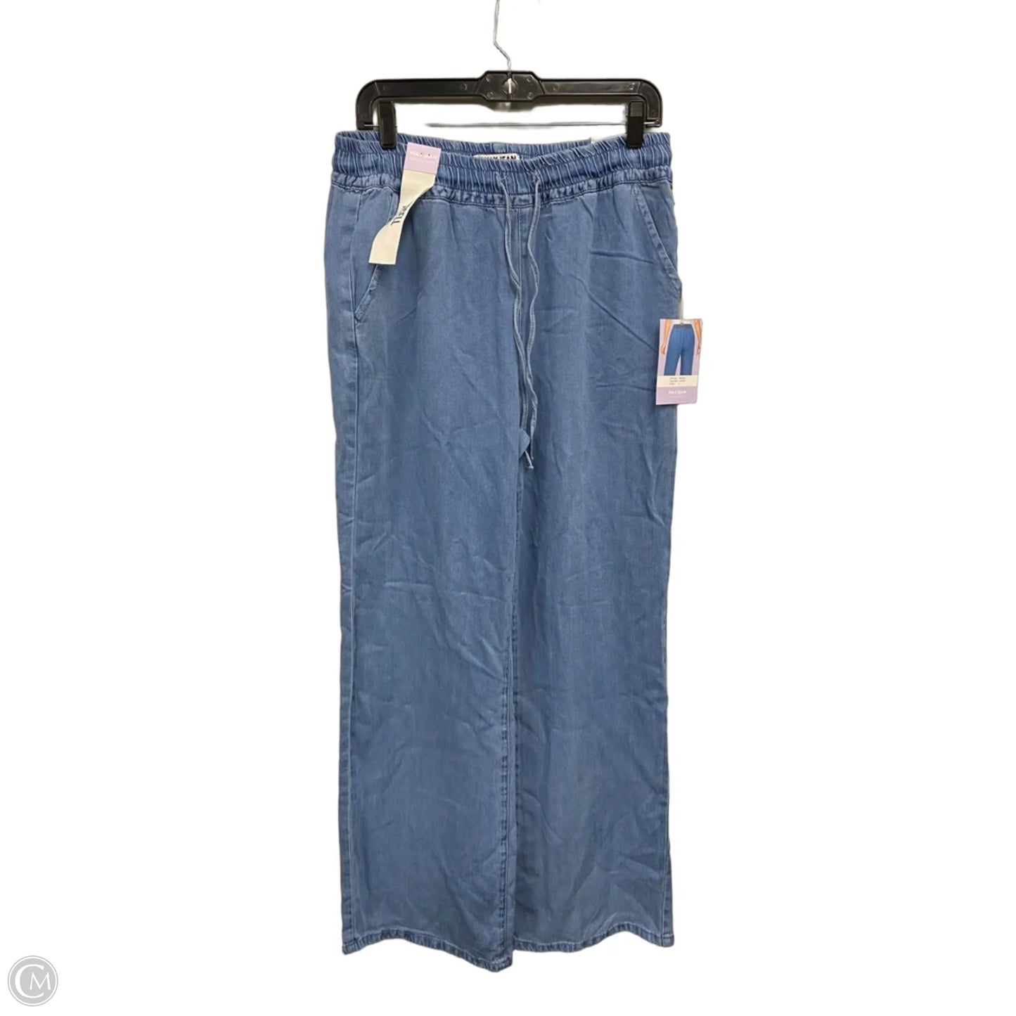 Jeans Wide Leg By Wax Jean In Blue Denim, Size: L