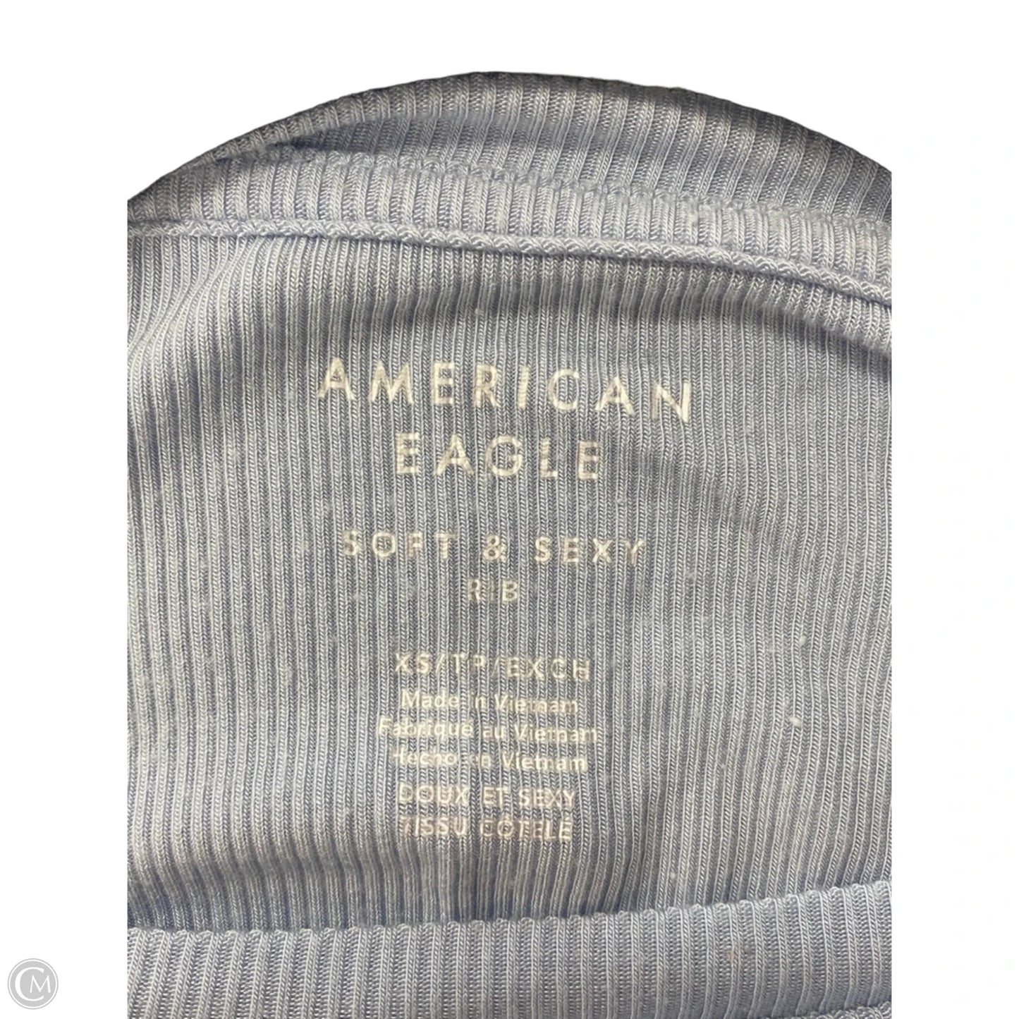 Top Short Sleeve Basic By American Eagle In Blue, Size: Xs