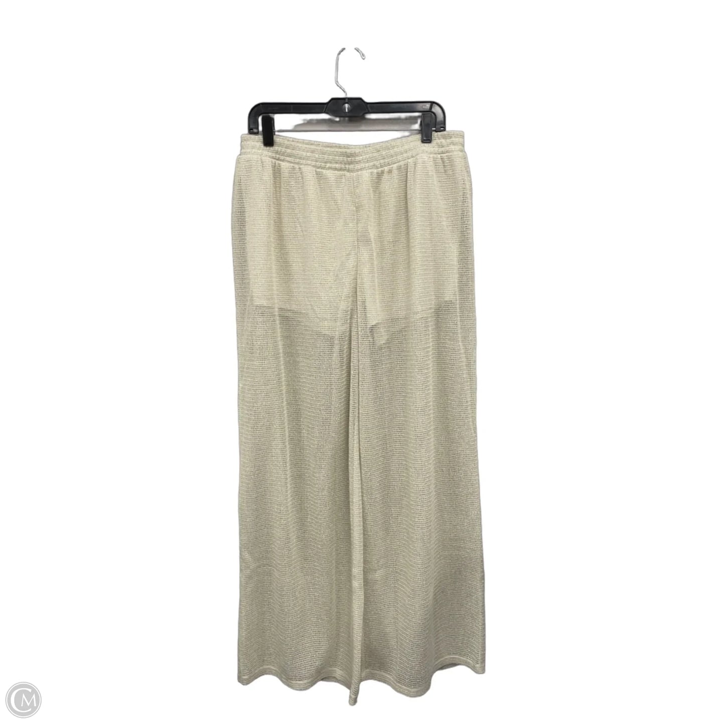 Pants Wide Leg By H&m In Cream, Size: L
