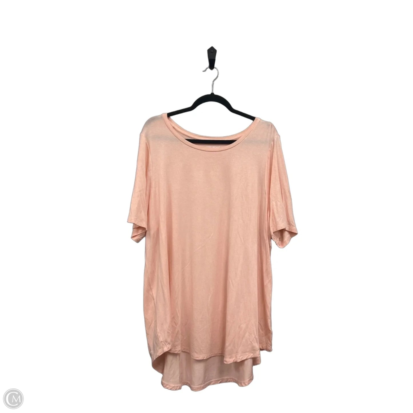 Top Short Sleeve Basic By Lane Bryant In Peach, Size: 18