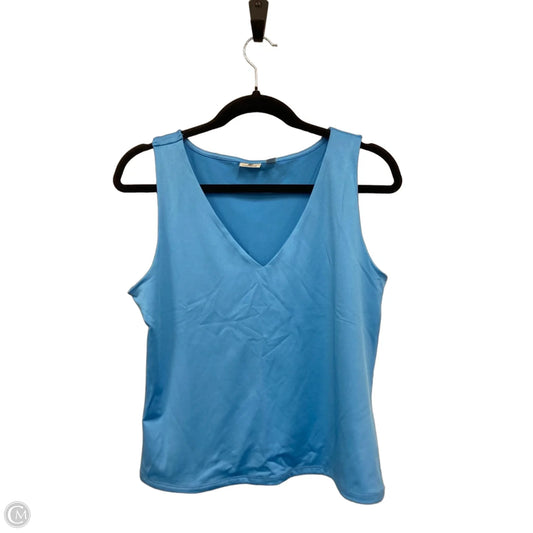 Top Sleeveless By Versona In Blue, Size: L