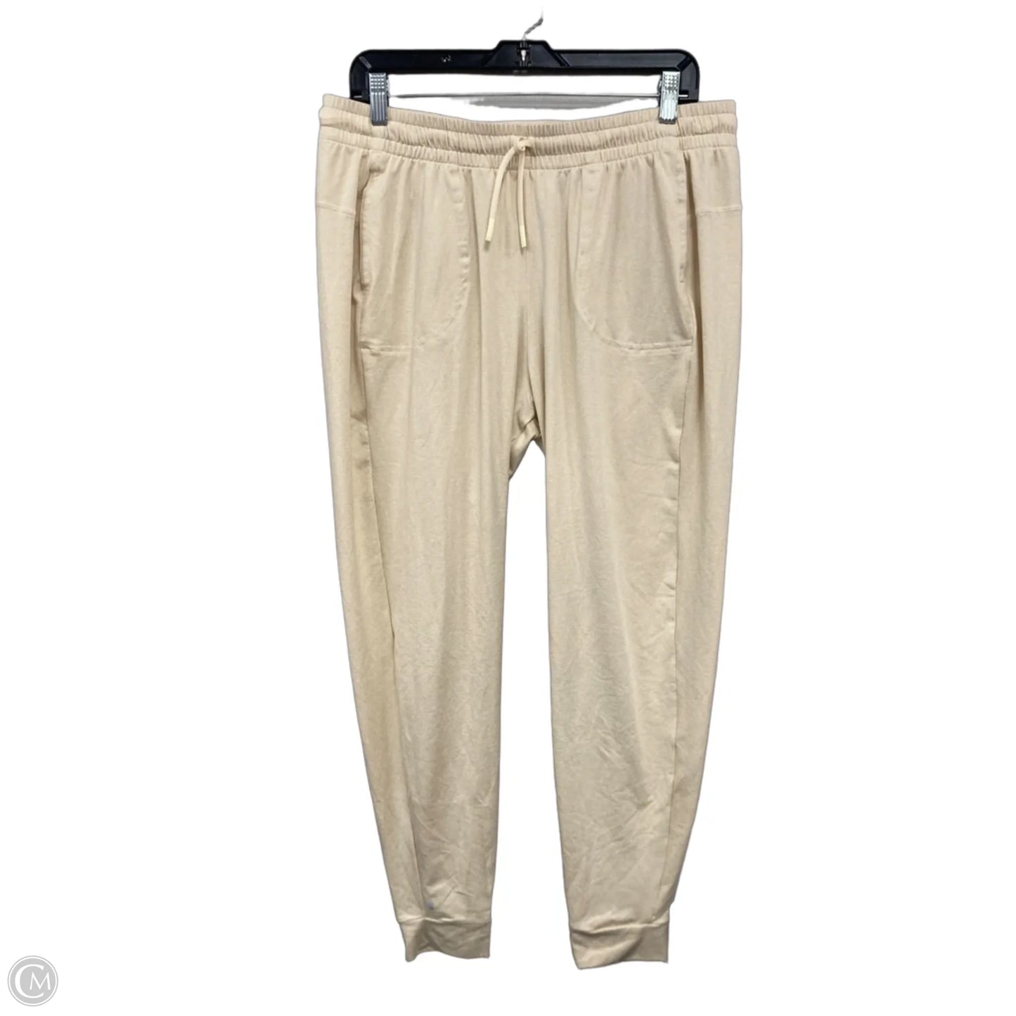 Pants Lounge By Clothes Mentor In Cream, Size: L