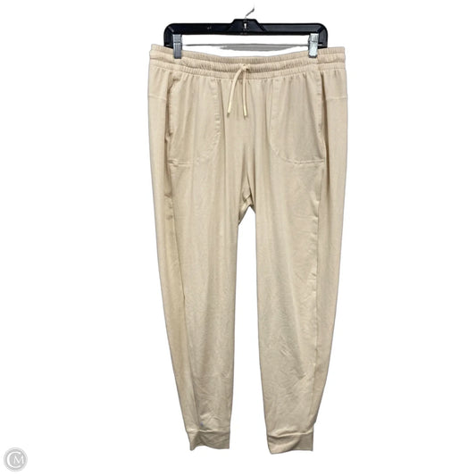 Pants Lounge By Clothes Mentor In Cream, Size: L