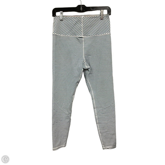 Athletic Leggings By Glyder In Blue & White, Size: M