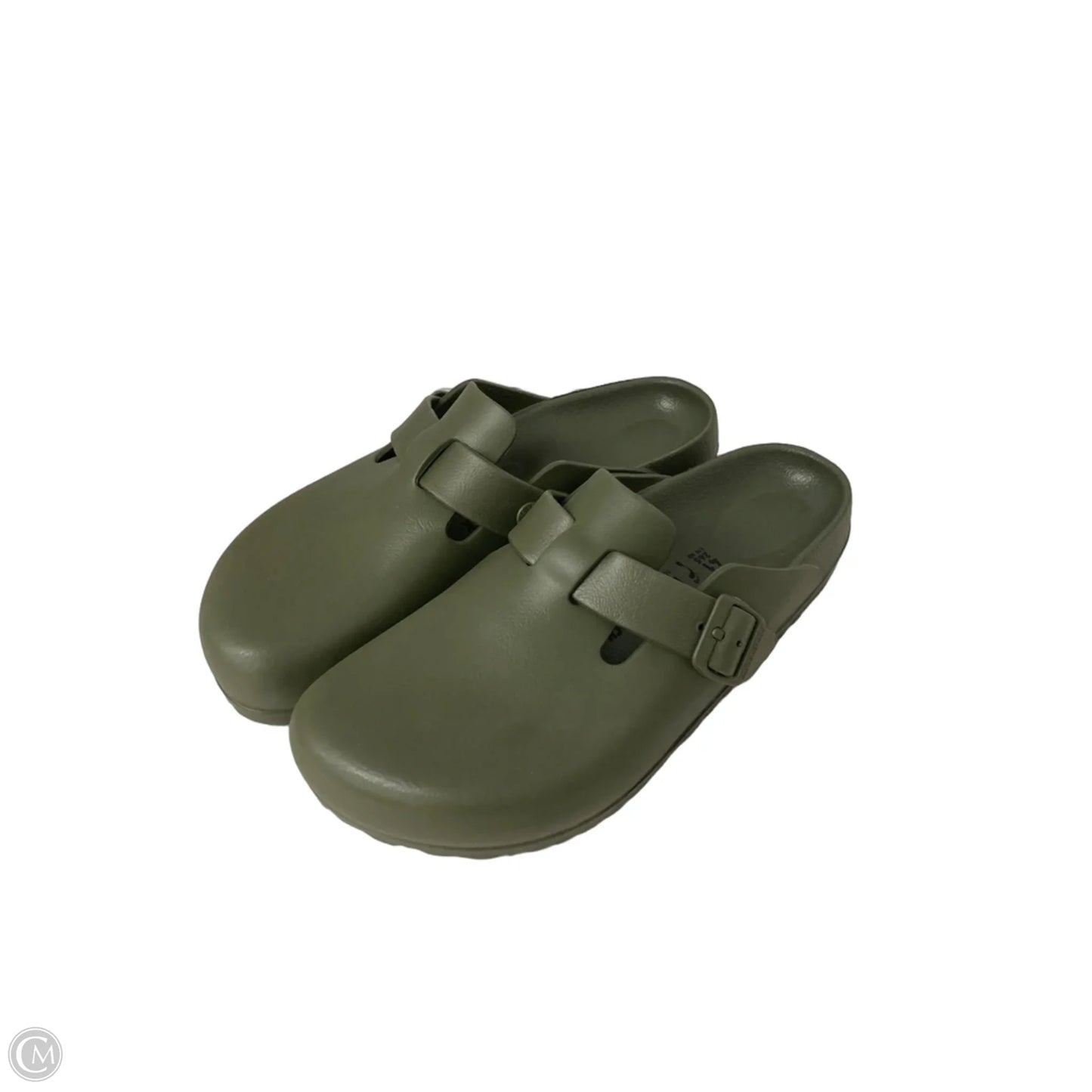 Shoes Flats By Birkenstock In Green, Size: 10