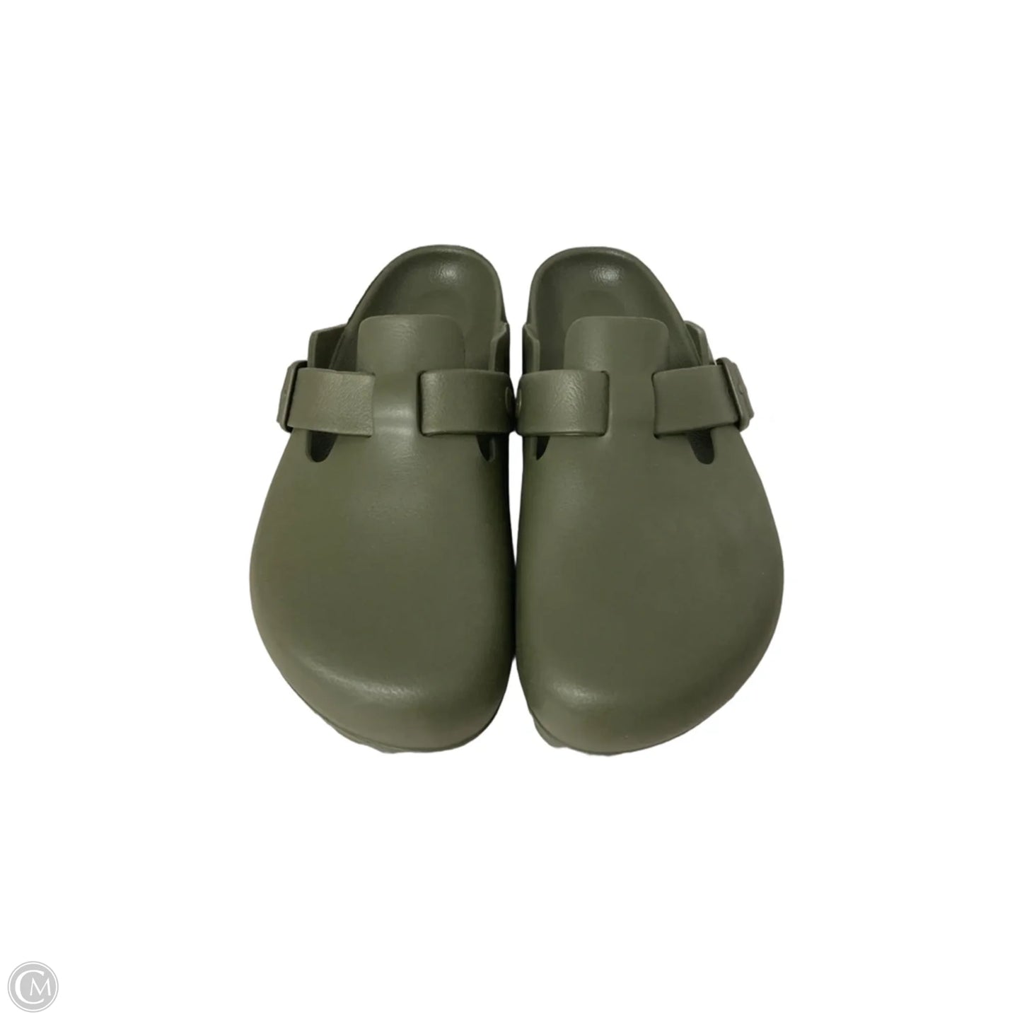 Shoes Flats By Birkenstock In Green, Size: 10
