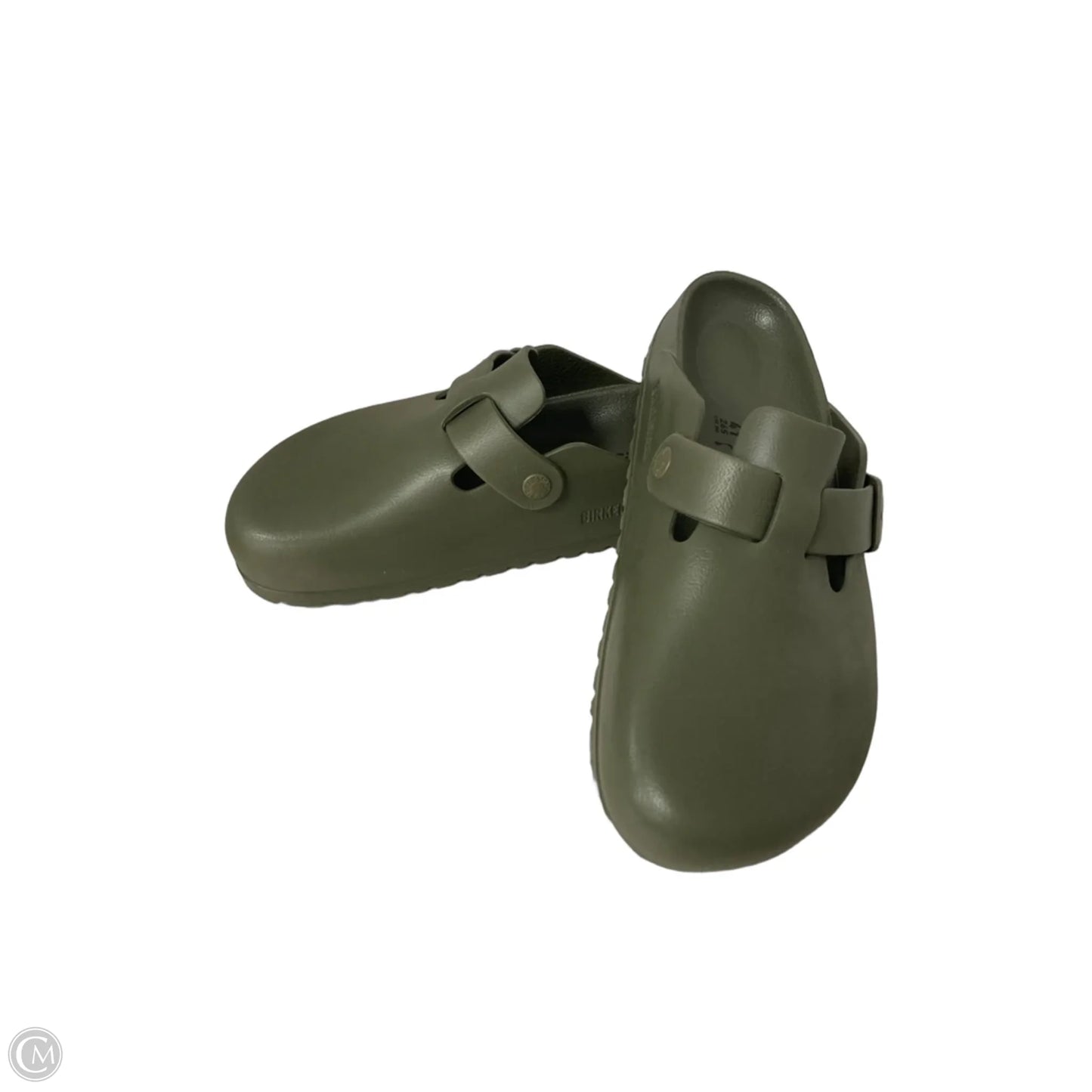 Shoes Flats By Birkenstock In Green, Size: 10