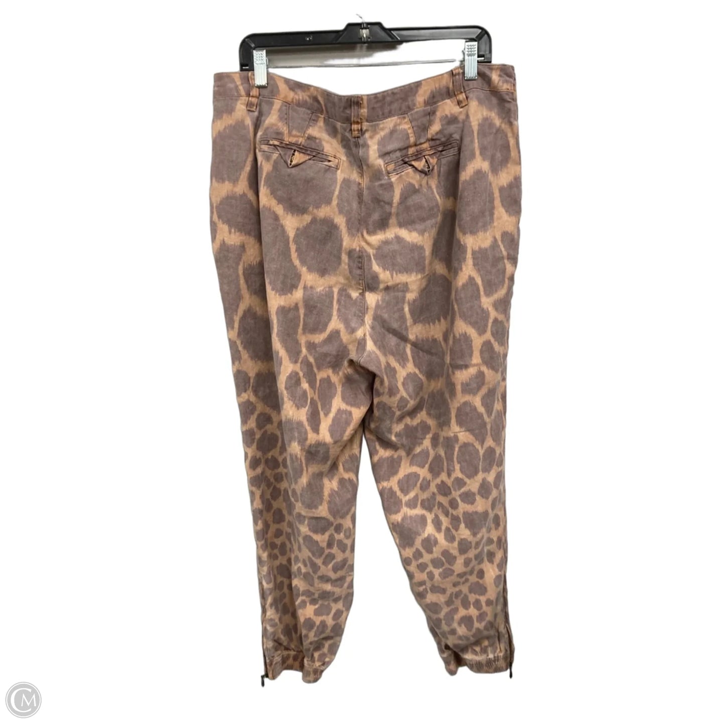 Pants Joggers By Anthropologie In Brown & Cream, Size: 20