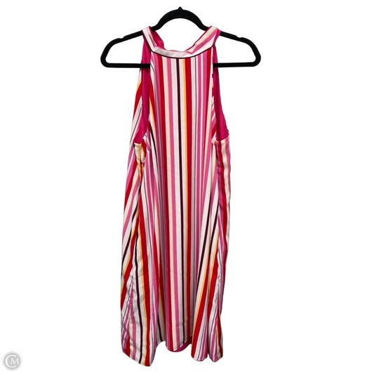 Dress Casual Short By Laundry In Pink & White, Size: 14