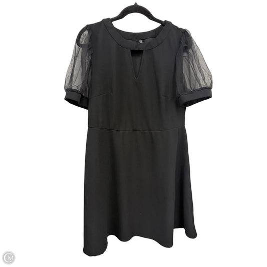 Dress Casual Midi By Shein In Black, Size: 1x