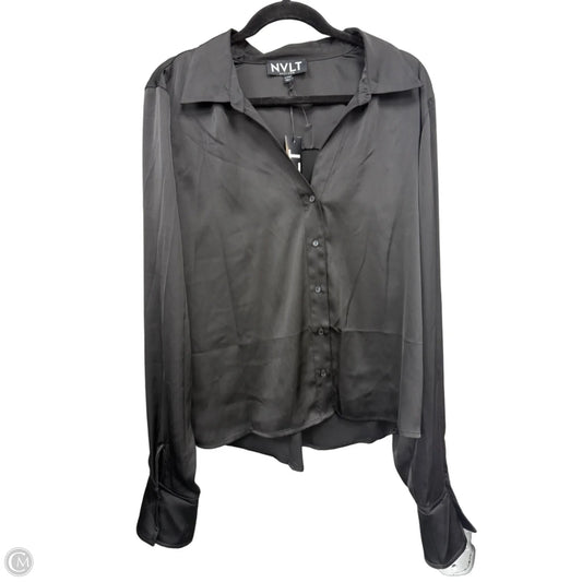 Blouse Long Sleeve By Clothes Mentor In Black, Size: Xl