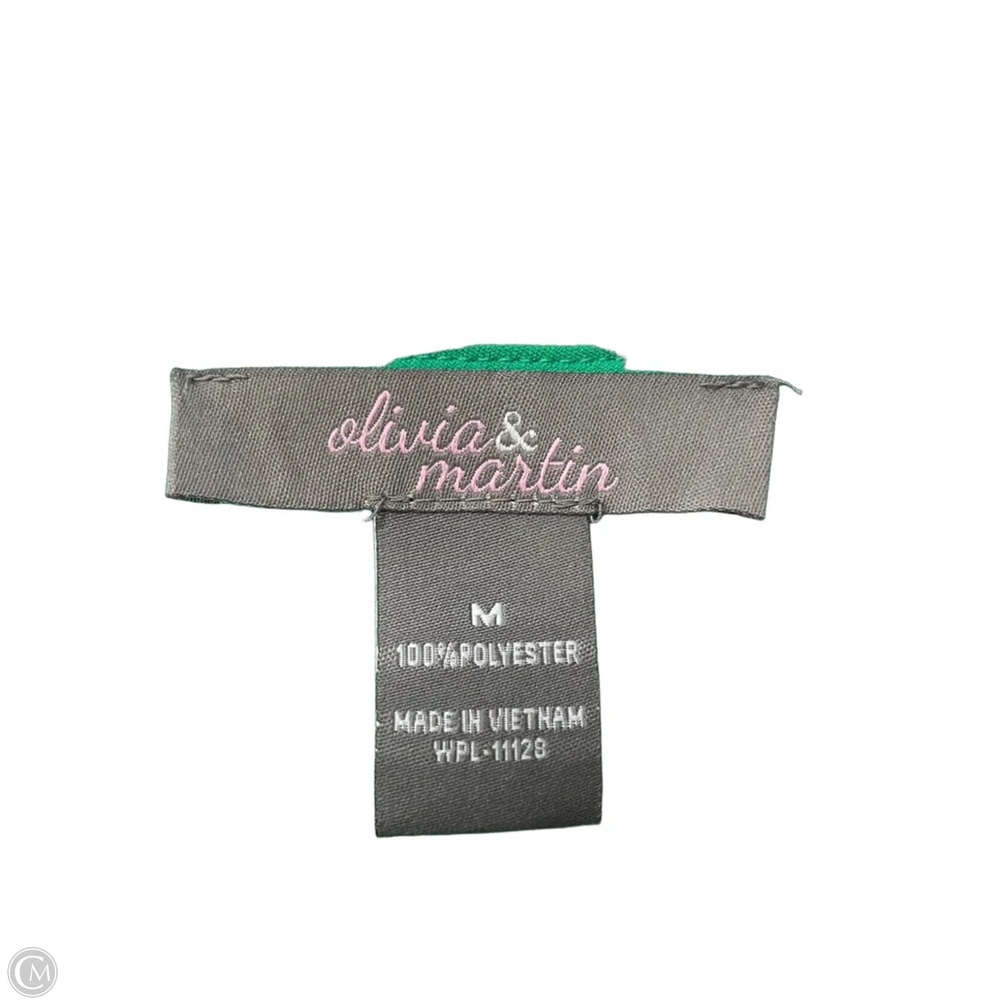 Blouse 3/4 Sleeve By Clothes Mentor In Green, Size: M