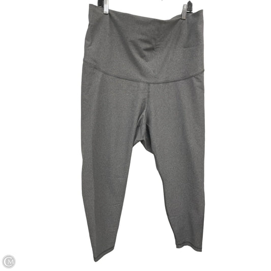 Athletic Leggings By Old Navy In Grey, Size: Xxl
