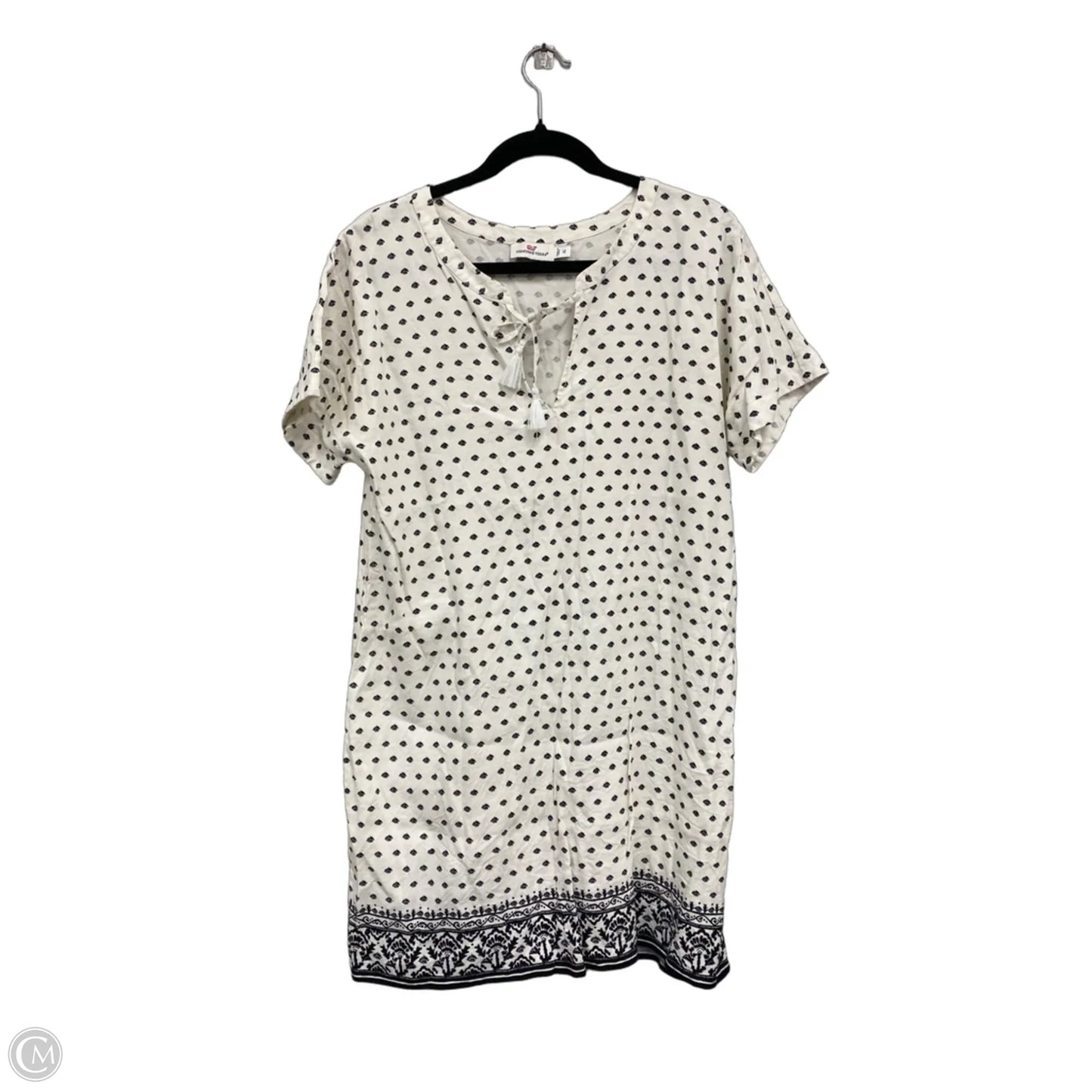 Dress Casual Short By Vineyard Vines In Black & White, Size: 12