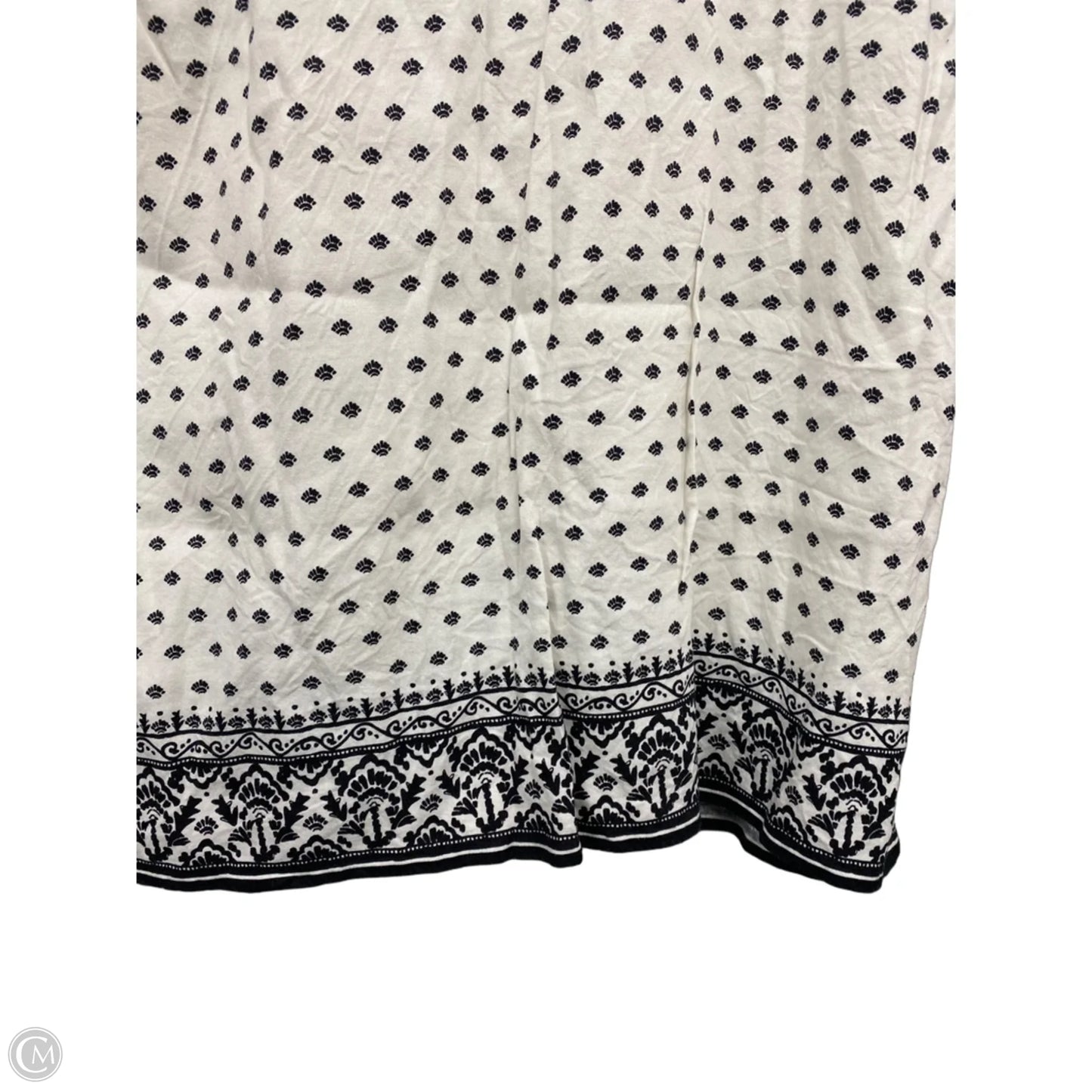 Dress Casual Short By Vineyard Vines In Black & White, Size: 12
