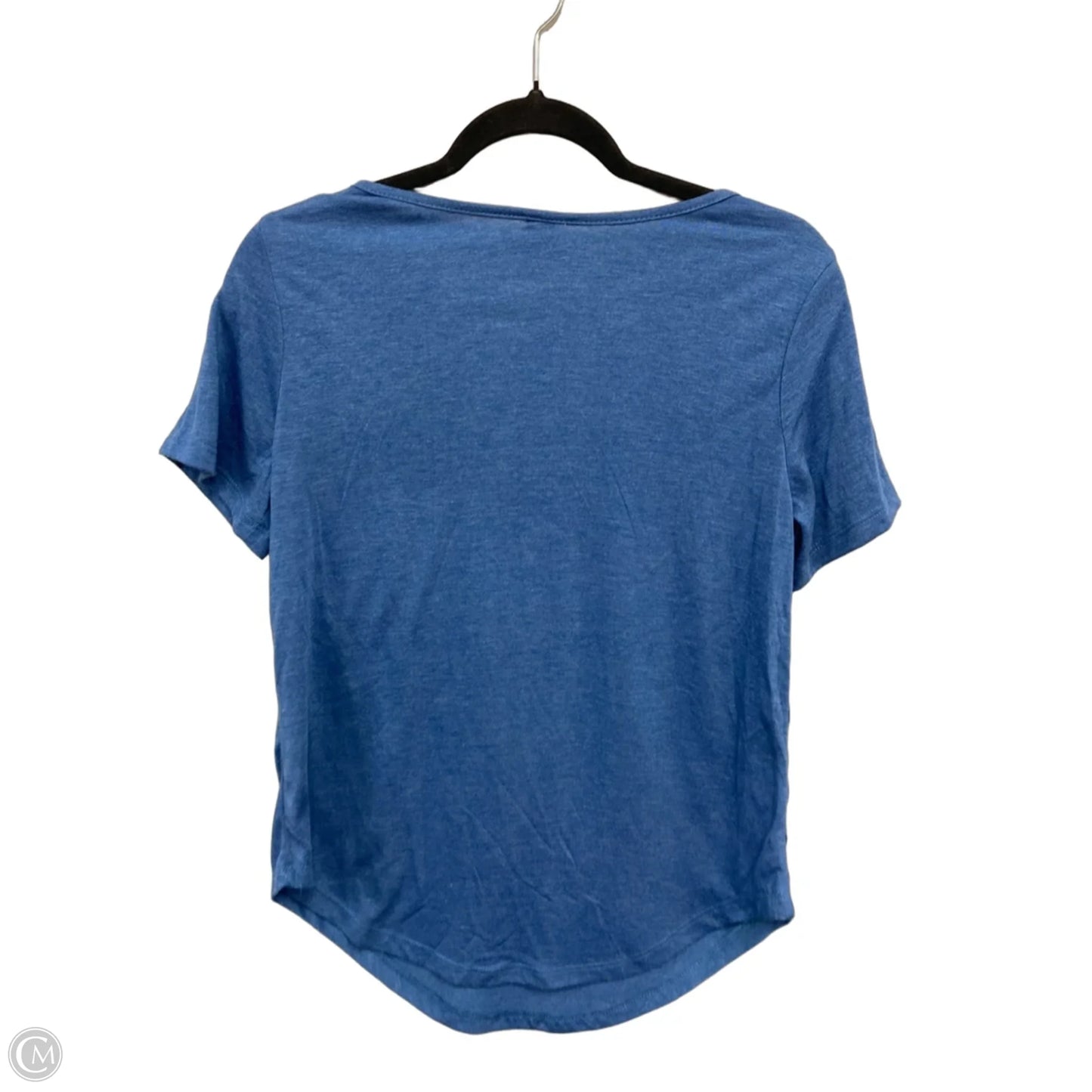 Top Short Sleeve Basic By Emery Rose In Blue, Size: S