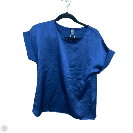 Top Short Sleeve By Emery Rose In Navy, Size: S