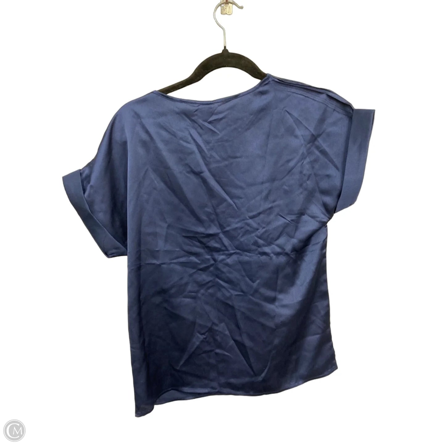Top Short Sleeve By Emery Rose In Navy, Size: S