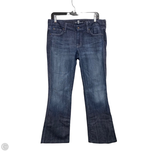Jeans Flared By 7 For All Mankind In Blue Denim, Size: 10