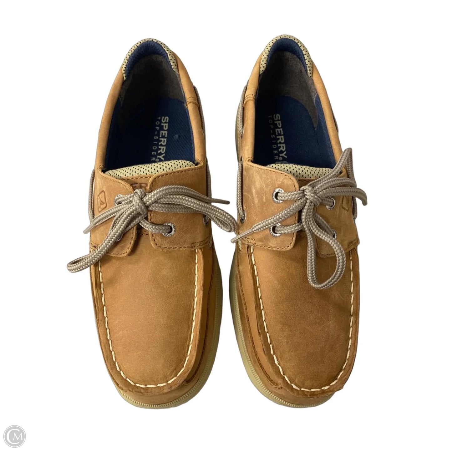 Shoes Flats By Sperry In Brown & Tan, Size: 5