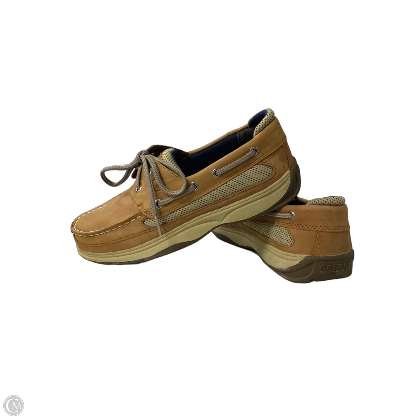 Shoes Flats By Sperry In Brown & Tan, Size: 5